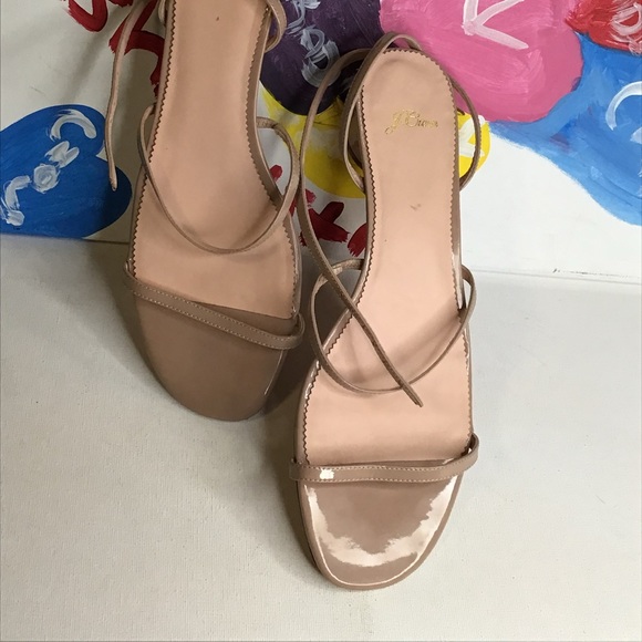 J Crew strappy nude sandals